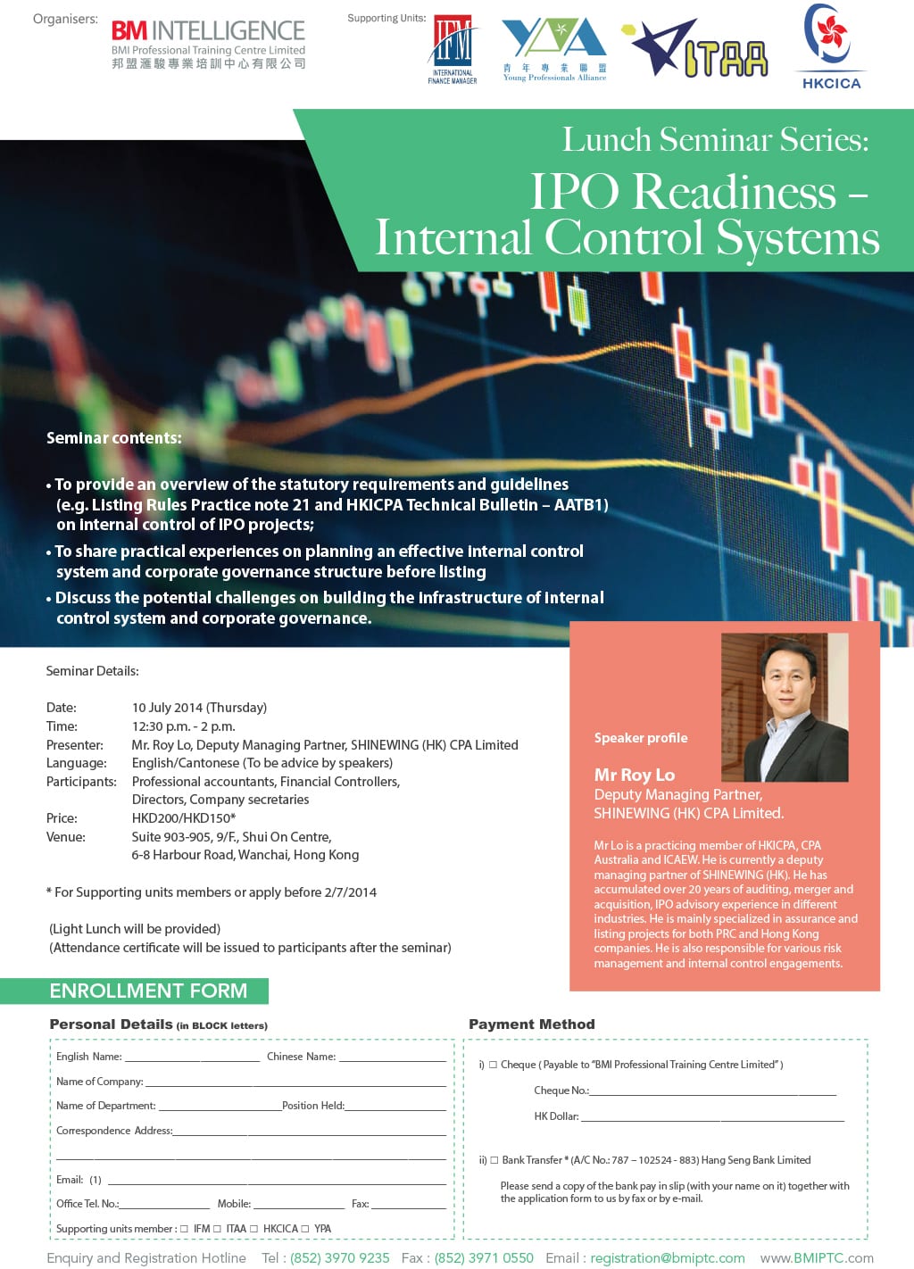Lunch Seminar Series : IPO Readiness - internal Control Systems